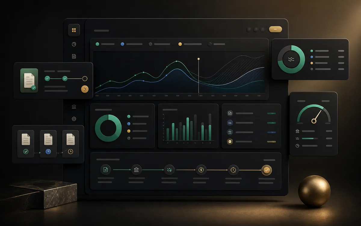 Conceptual Fiscal Flow financial management dashboard